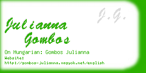 julianna gombos business card